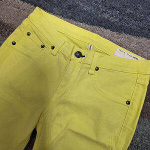 rag & bone Leggings jean Women’s Yellow Stretch Legging Jeans Size 26